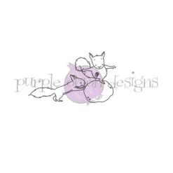 Purple Onion Designs Steve And Scarlett Unmounted Cling Stamp Pod6019