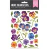 Hero Arts Pansies Hero Transfer Rub Ons Rt125