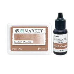 Ranger 49 And Market Salted Caramel Dye Ink Pad And Reinker Bundle