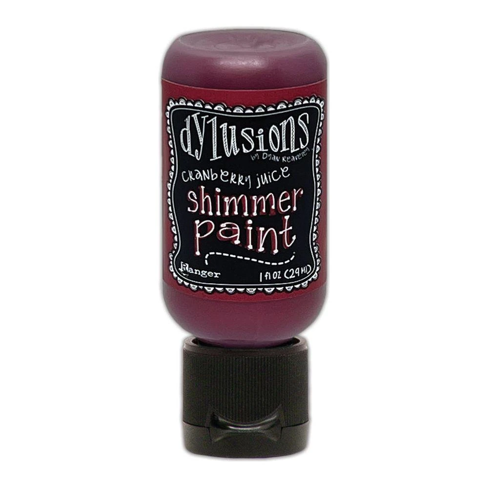 Ranger Dylusions 1oz Cranberry Juice Shimmer Paint Dyu88011 3 Ranger Dylusions 1oz Cranberry Juice Shimmer Paint Dyu88011