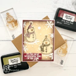 Ranger Simon Hurley Acrylic Stamping Blocks Hua76452 -Simon Says Stamp Ranger Simon Hurley Acrylic Stamping Blocks hua76452 Sketched Snowmen Card