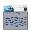 Ranger Simon Hurley Fish Frenzy 6 X 6 Stencil Hus91721