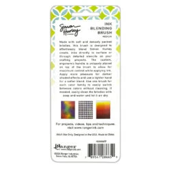 Ranger Simon Hurley Medium Blending Brush Hua86659 -Simon Says Stamp Ranger Simon Hurley Medium Blending Brush hua86659 Packaging Alternate View