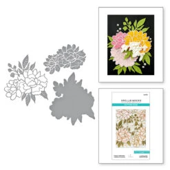 Spellbinders Peony Celebration Press Plate S4-1333* -Simon Says Stamp S4 1333 Let s Celebrate Yana Smakula Combo