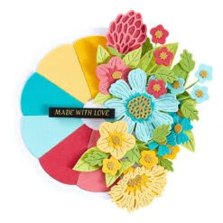 Spellbinders Color Swatch Petal, Wheel, Names, Stamp, Die And Ring Bundle 9 Spellbinders Color Swatch Petal, Wheel, Names, Stamp, Die And Ring Bundle -Simon Says Stamp S5 670 Colorwheel Cardstock Color Swatch Wheel Project