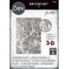 Tim Holtz Sizzix ELEGANT 3D Embossing Folder 664172 -Simon Says Stamp SBC sz 664172 99411 0