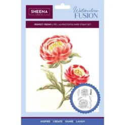 Crafter's Companion Perfect Peony Clear Stamps Sd-wf-stp-pepe*