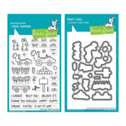 Lawn Fawn Set Carrot 'bout You Clear Stamps And Dies
