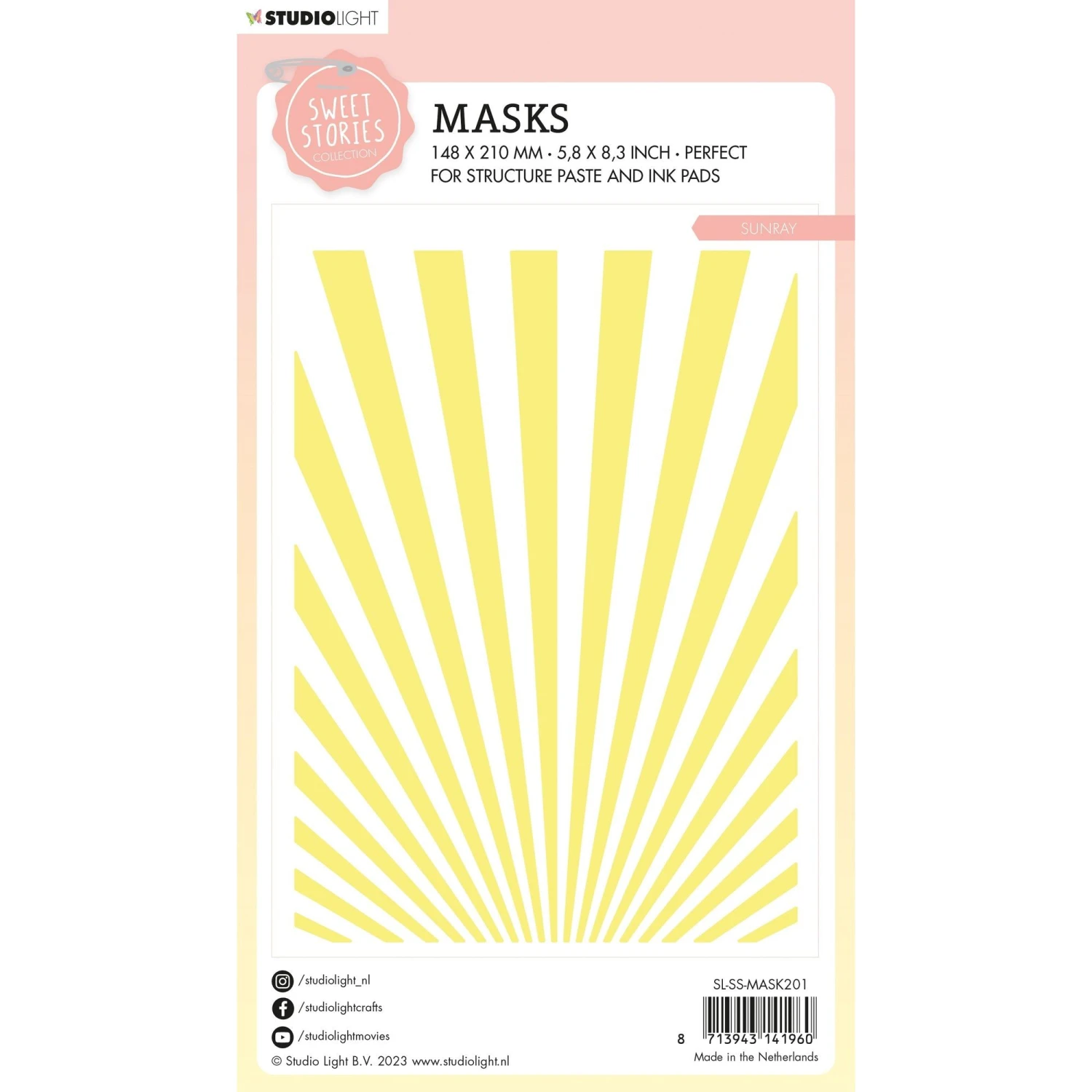Studio Light Sunray Stencil Sl-ss-mask201* 4 Studio Light Sunray Stencil Sl-ss-mask201* - Image 2