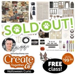 PREORDER Limited Edition Simon Says Stamp Tim Holtz Halloween Curio Kit + LIVE CLASS Ckhc25