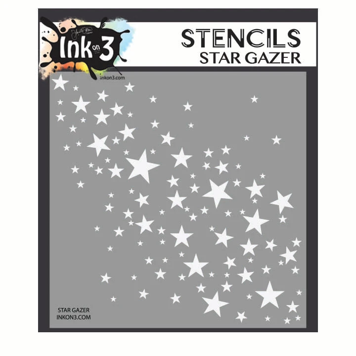 Inkon3 Star Gazer 6x6 Stencil 3 Inkon3 Star Gazer 6x6 Stencil