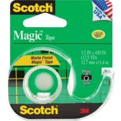 Scotch 3M Magic Tape 0.5 X 450 Inches 104-3M