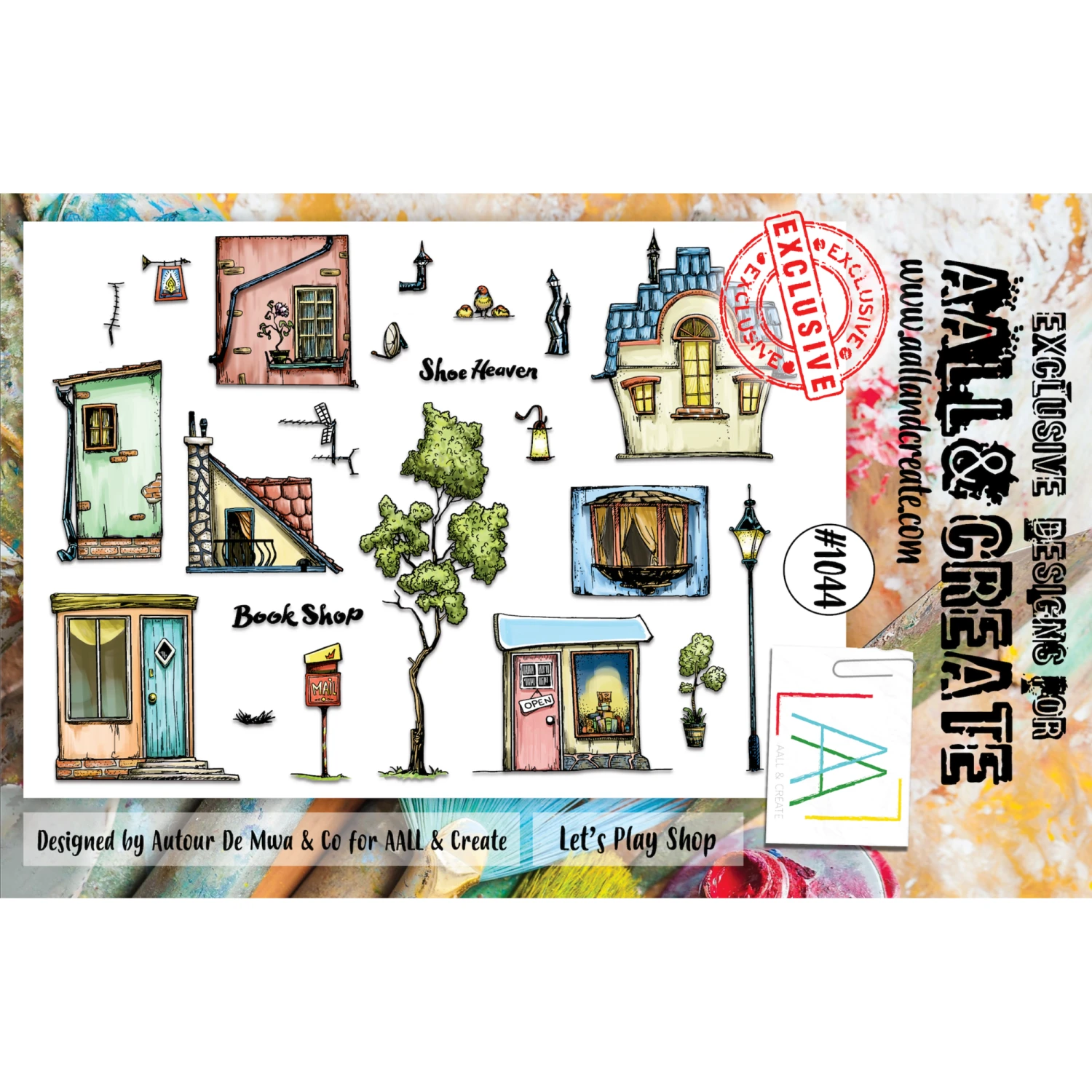 AALL & Create Let's Play Shop A5 Clear Stamps 1044 3 AALL & Create Let's Play Shop A5 Clear Stamps 1044