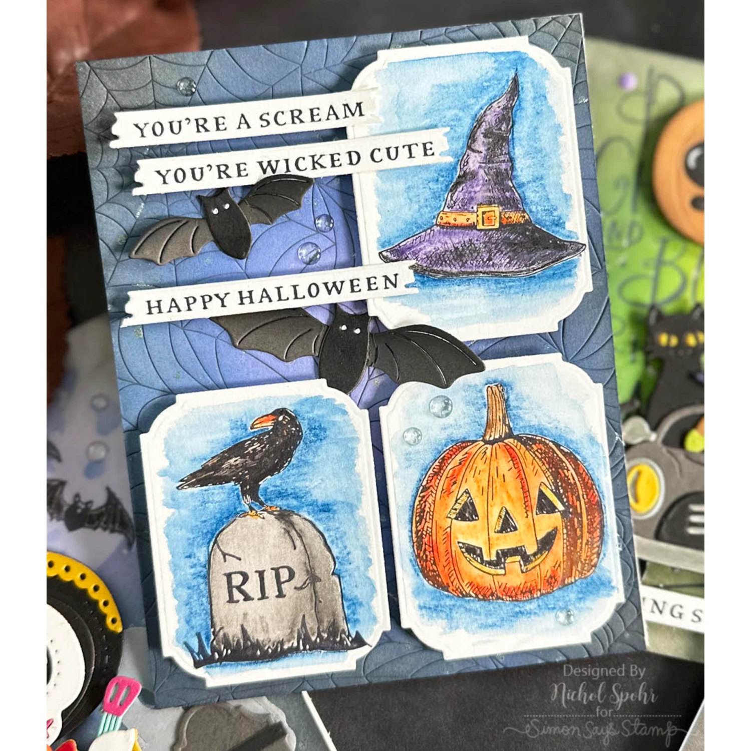 Spellbinders Halloween Icons Press Plate And Etched Dies Set BP-079 5 Spellbinders Halloween Icons Press Plate And Etched Dies Set BP-079 - Image 3