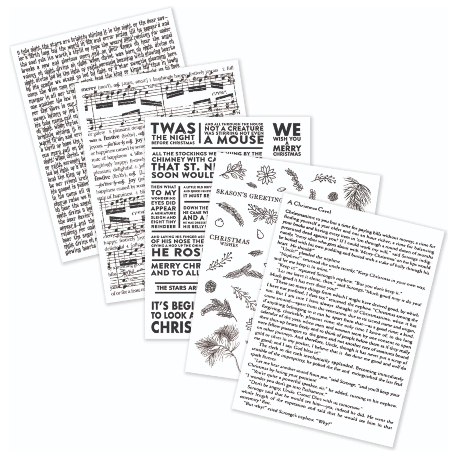 Hero Arts Holiday Collage Hero Transfers Rub Ons Rt116 3 Hero Arts Holiday Collage Hero Transfers Rub Ons Rt116