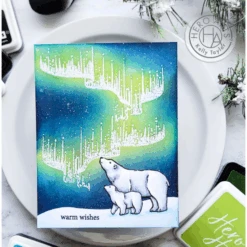 Hero Arts Northern Lights Polar Bears Clear Stamps Cm718* -Simon Says Stamp ScreenShot2023 08 25at9.01.39AM