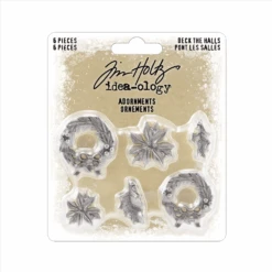 *Tim Holtz Idea-ology 2023 Christmas Adornments Deck The Halls Th94354
