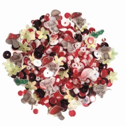 Sweet November Stamps Fall Mushroom Sequin Mixes Sns-sq-fa-04