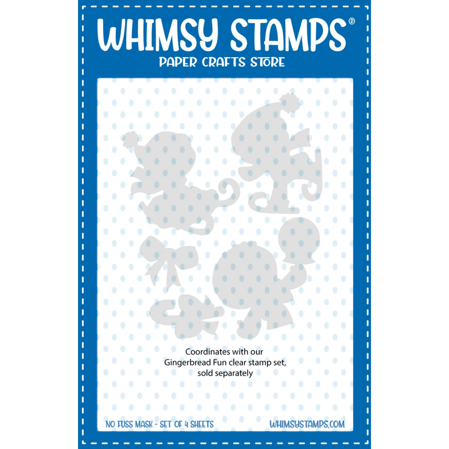 Whimsy Stamps Gingerbread Fun NoFuss Masks Wsnfm21* 3 Whimsy Stamps Gingerbread Fun NoFuss Masks Wsnfm21*