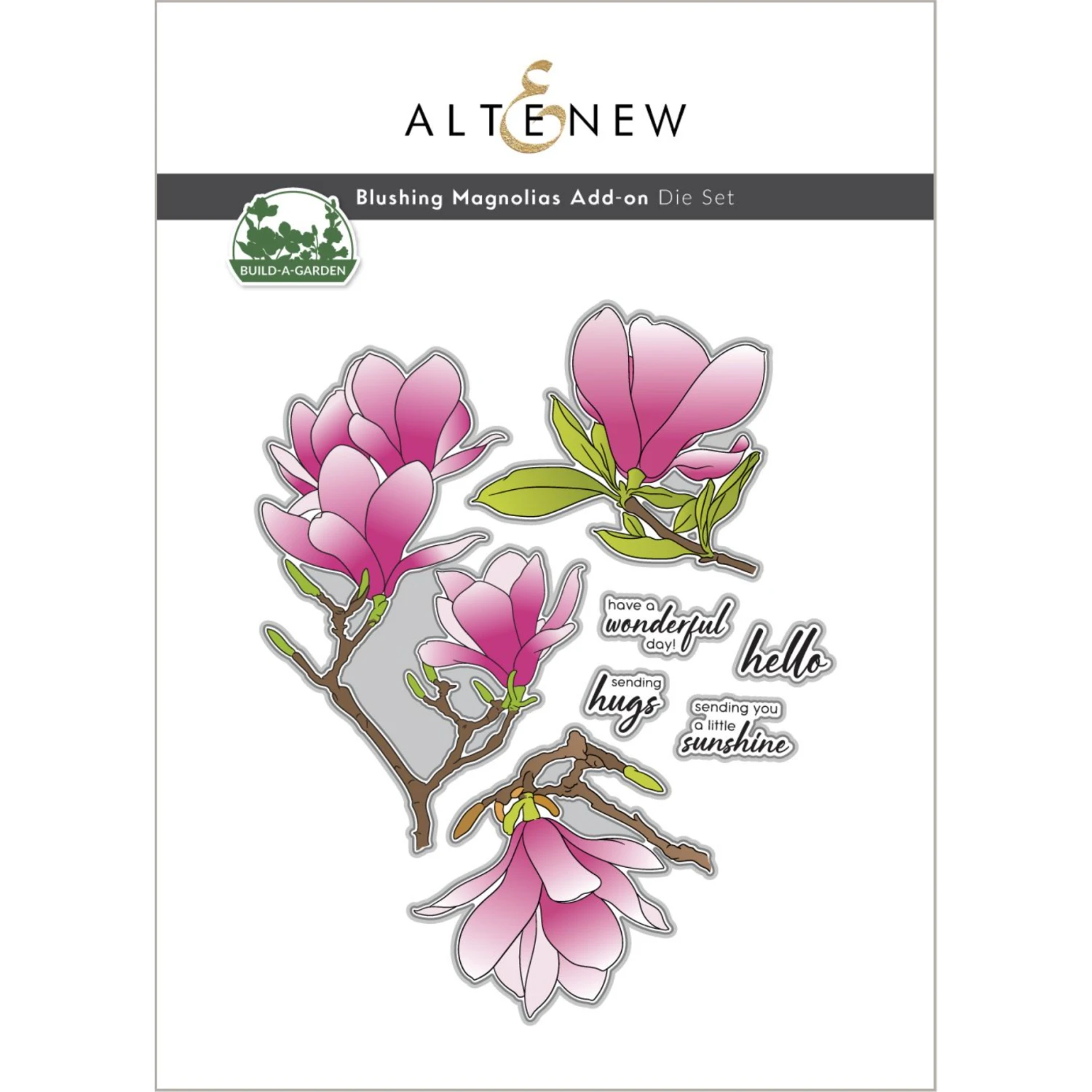 Altenew Build-A-Garden Blushing Magnolias Add-on Dies Alt8189* 3 Altenew Build-A-Garden Blushing Magnolias Add-on Dies Alt8189*