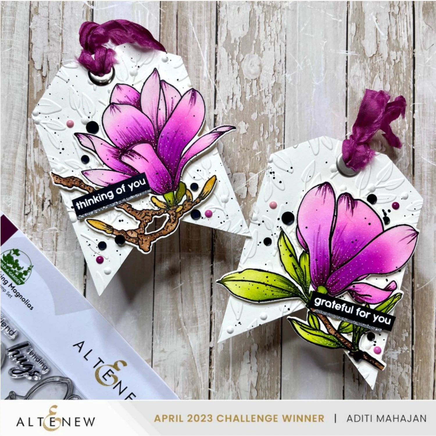 Altenew Build-A-Garden Blushing Magnolias Add-on Dies Alt8189* 5 Altenew Build-A-Garden Blushing Magnolias Add-on Dies Alt8189* - Image 3