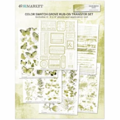 49 And Market Color Swatch Grove Rub On Transfer Set Csg-24685