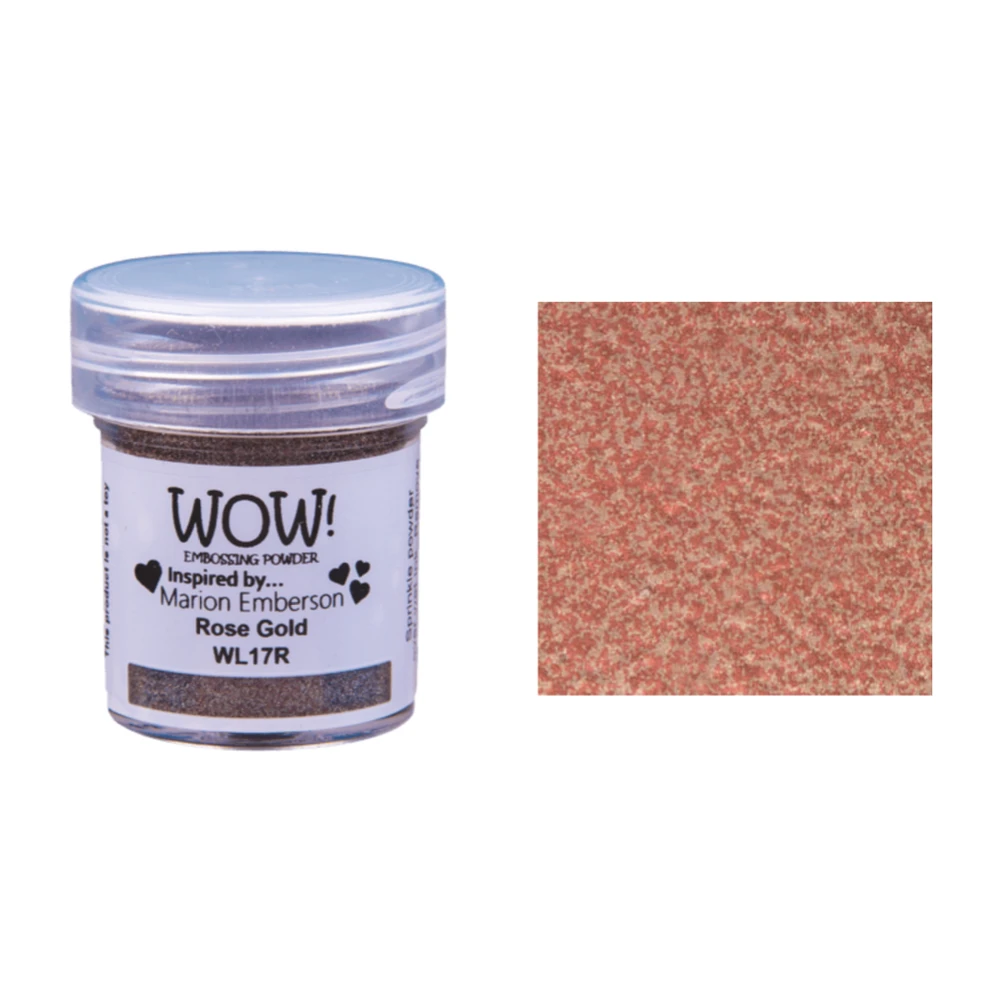 WOW Embossing Powder Rose Gold Wl17r* 3 WOW Embossing Powder Rose Gold Wl17r*