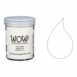 WOW Embossing Powder Clear Gloss Super Fine Large Jar Wa01sf-l