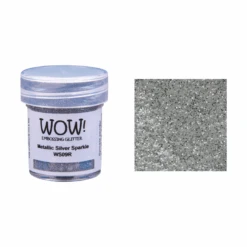 WOW Embossing Powder Glitter Metallic Silver Sparkle Regular Ws09r