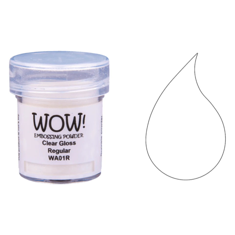 WOW Embossing Powder Clear Gloss Regular Wa01r 3 WOW Embossing Powder Clear Gloss Regular Wa01r