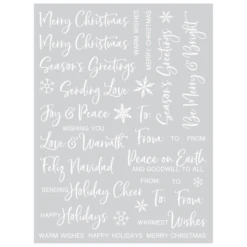 Hero Arts Winter Script Messages Hero Transfers Rub Ons Rt119