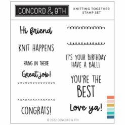 Concord & 9th Knitting Together Clear Stamp Set 11931