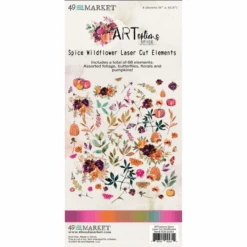 49 And Market Art Options Spice Wildflower Laser Cut Elements Aos-25354