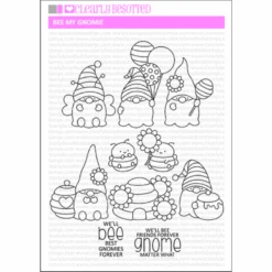 Clearly Besotted Bee My Gnomie Clear Stamps