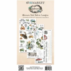 49 And Market Wherever Ride 6 X 12 Inch Rub On Transfer Sheet Whe-26061