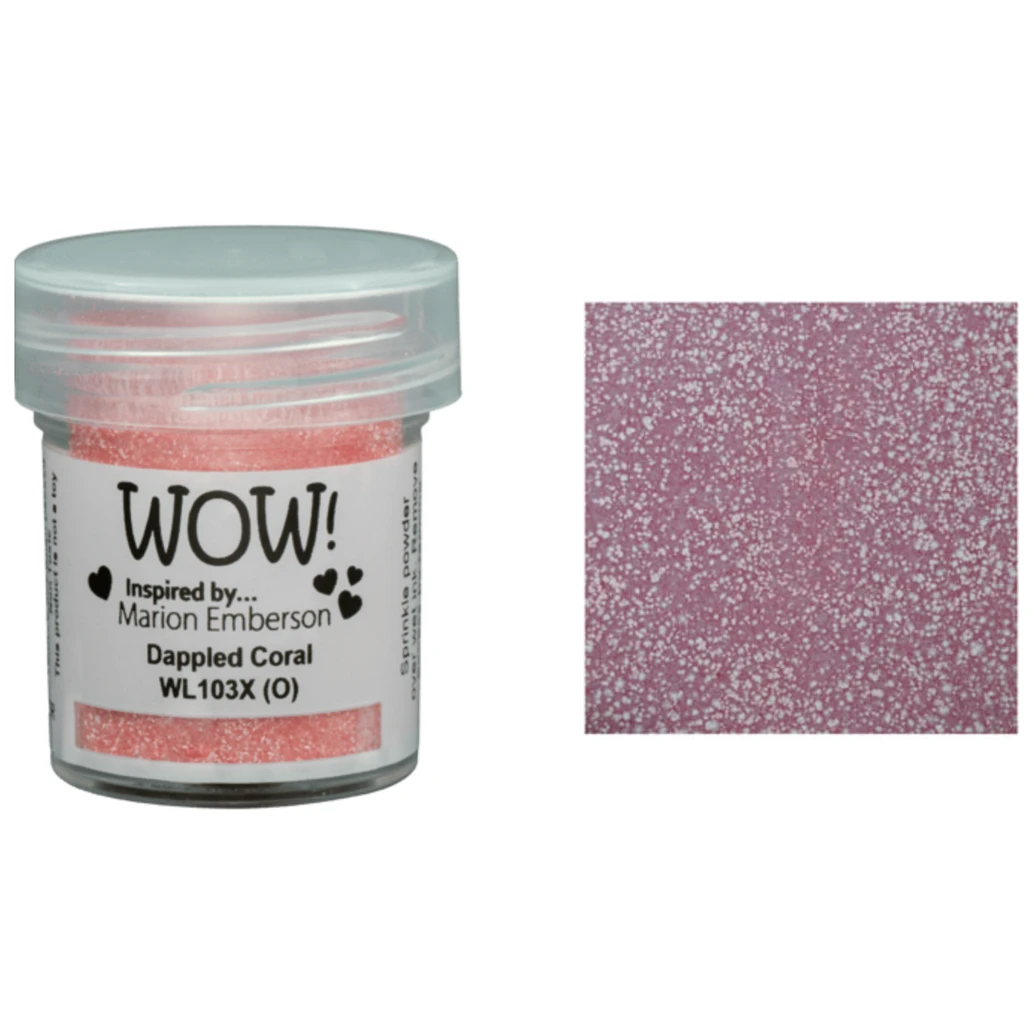WOW Embossing Powder Dappled Coral Wl103x* 3 WOW Embossing Powder Dappled Coral Wl103x*