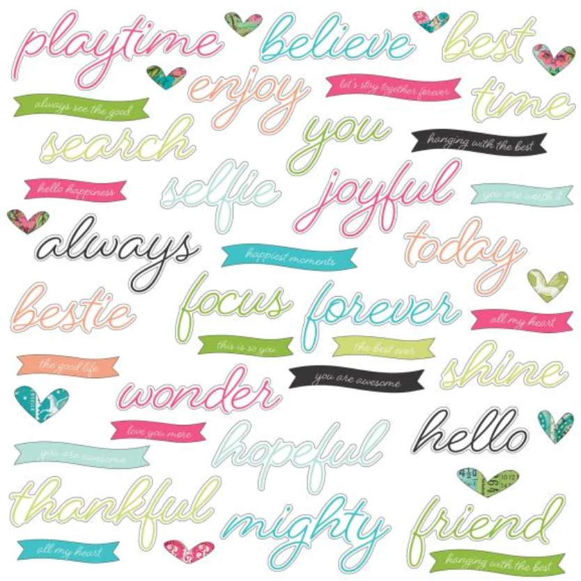 49 And Market Kaleidoscope Chipboard Words Kal-27273 4 49 And Market Kaleidoscope Chipboard Words Kal-27273 - Image 2