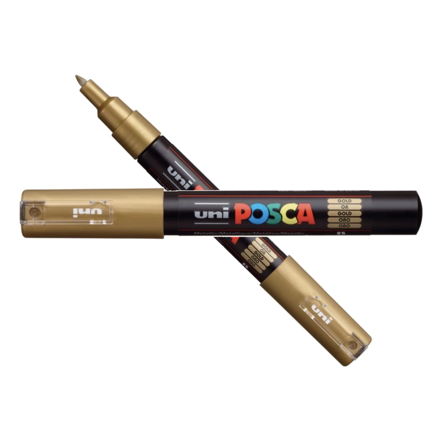 Uni POSCA Gold Extra Fine Bullet Tip Paint Marker Pc-1mg 3 Uni POSCA Gold Extra Fine Bullet Tip Paint Marker Pc-1mg