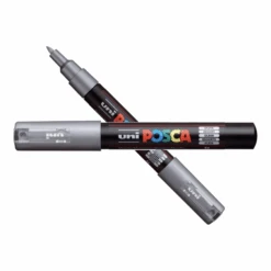 Uni POSCA Silver Extra Fine Bullet Tip Paint Marker Pc-1ms