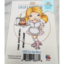 La-La Land Crafts Car Hop Marci Cling Stamp 5580*