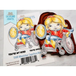 La-La Land Crafts Wheelchair Superhero Marci Cling Stamp 5588* -Simon Says Stamp ScreenShot2024 04 12at8.47.26AM