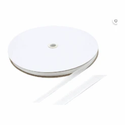 Various Seam Binding 1/4 Inch White Rayon Ribbon