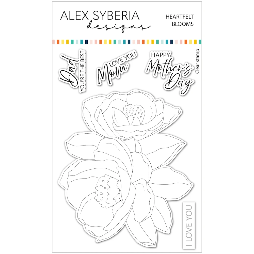 Alex Syberia Designs Heartfelt Blooms Stamp Stencil Hot Foil And Die Bundle 4 Alex Syberia Designs Heartfelt Blooms Stamp Stencil Hot Foil And Die Bundle - Image 2