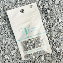 Trinity Stamps Dove Gray Heart Baubles Embellishment Mix Emb-0179