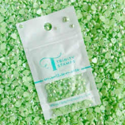 Trinity Stamps Chinoise Green Heart Baubles Embellishment Mix Emb-0170