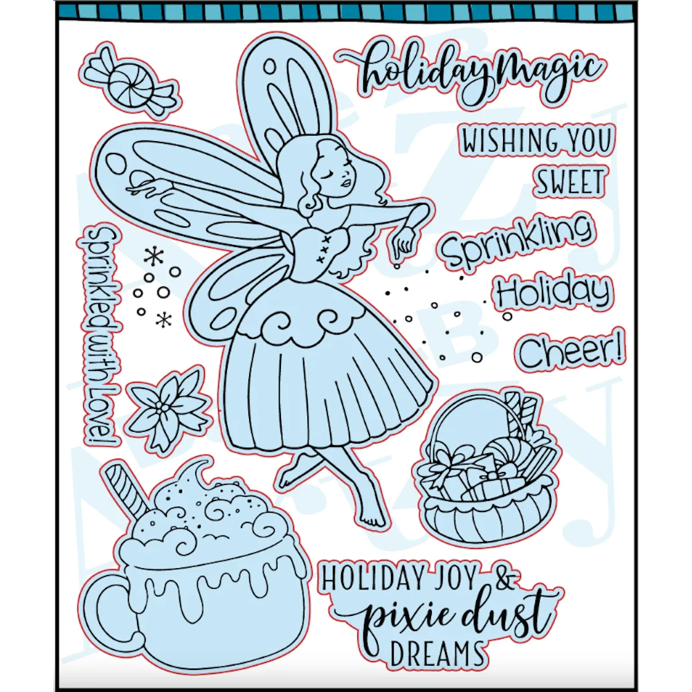 Dare 2B Artzy Holiday Fairy Stamp And Die Bundle 5 Dare 2B Artzy Holiday Fairy Stamp And Die Bundle - Image 3