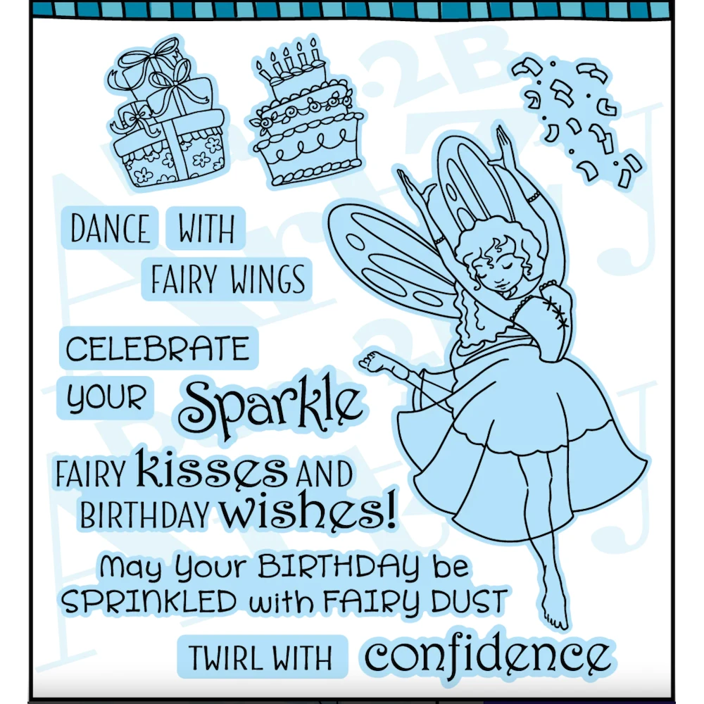 Dare 2B Artzy Birthday Fairy Stamp And Die Bundle 5 Dare 2B Artzy Birthday Fairy Stamp And Die Bundle - Image 3