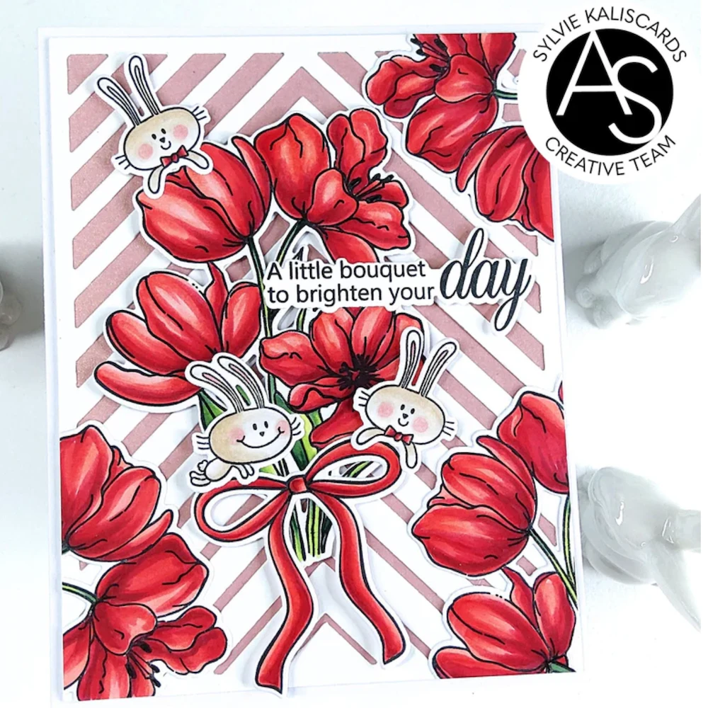 Alex Syberia Designs Tulips In Bloom Die Set Asd-cd-194 5 Alex Syberia Designs Tulips In Bloom Die Set Asd-cd-194 - Image 3