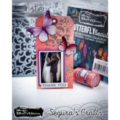 Brutus Monroe Lace Mixed Media Stencil Bru3632* -Simon Says Stamp SegurasCraftsWeddingTag 3 7a747ecc 4716 49fd bb81 f0a3aeb58cd5