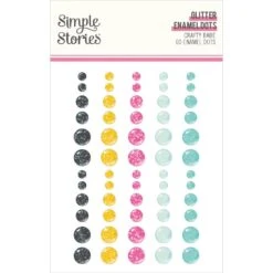 Simple Stories Crafty Babe Glitter Enamel Dots 24313